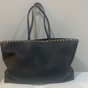 Black Valentino Gold Studded Tote